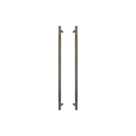 Brass Pull Handle 600mm - linear knurl