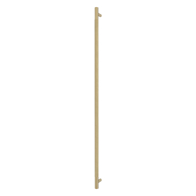 Brass Pull Handle 900mm - diamond knurl - Rear Fixed