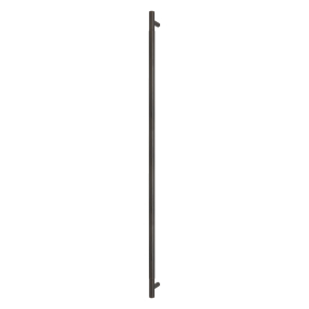 Brass Pull Handle 900mm - plain - Rear Fixed