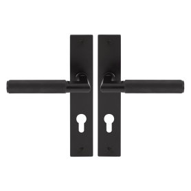 NIDO - Lumina Longplate Lever Set E85 - Diamond Knurl