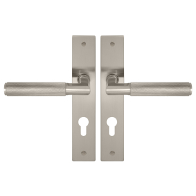 NIDO - Lumina Longplate Lever Set E85 - Diamond Knurl