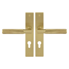 NIDO - Lumina Longplate Lever Set E85 - Diamond Knurl