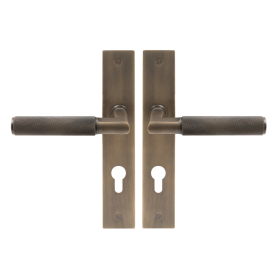 NIDO - Lumina Longplate Lever Set E85 - Diamond Knurl