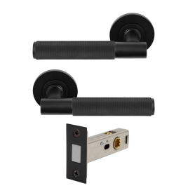 NIDO - Verge Rose Passage Set - Magn. Latch - Diamond Knurl