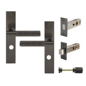 NIDO - Verge Longplate Privacy Set - Magn. Latch - Diamond Knurl