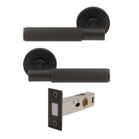 NIDO - Verge Rose Passage Set - Magn. Latch - Linear Knurl