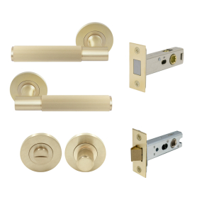 NIDO - Verge Rose Privacy Set - Magn. Latch - Linear Knurl