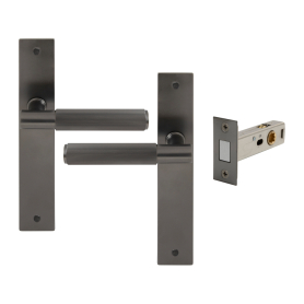 NIDO - Verge Longplate Passage Set - Magn. Latch - Linear Knurl