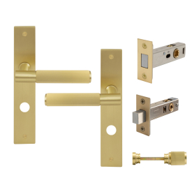 NIDO - Verge Longplate Privacy Set - Magn. Latch - Linear Knurl
