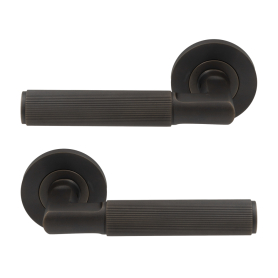 NIDO - Lumina Rose Lever Set - Linear Knurl