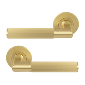 NIDO - Lumina Rose Lever Set - Linear Knurl