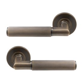 NIDO - Lumina Rose Lever Set - Linear Knurl