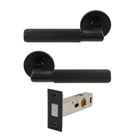 NIDO - Lumina Rose Passage Set - Magn. Latch - Linear Knurl