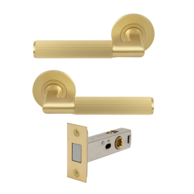 NIDO - Lumina Rose Passage Set - Magn. Latch - Linear Knurl