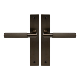 NIDO - Lumina Longplate Lever Set - Linear Knurl