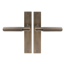NIDO - Lumina Longplate Lever Set E85 - Linear Knurl