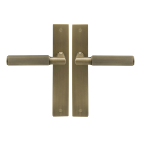 NIDO - Lumina Longplate Lever Set - Linear Knurl