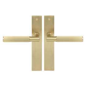 NIDO - Lumina Longplate Lever Set - Linear Knurl