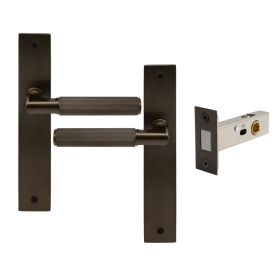 NIDO - Lumina Longplate Passage Set - Magn. Latch - Linear Knurl