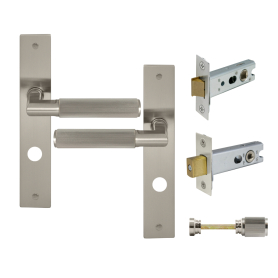 NIDO - Lumina Longplate Privacy Set - Linear Knurl