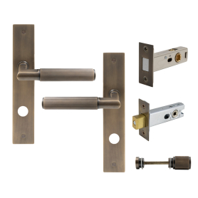 NIDO - Lumina Longplate Privacy Set - Magn. Latch - Linear Knurl