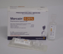 MARCAIN PLAIN 0.25% 20ML (48380)   BOX/5