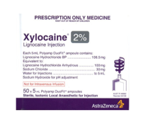 XYLOCAINE 2% PLAIN 5ML (48362)     BOX/50