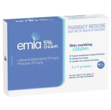 EMLA CREAM 5% 5GM TUBE (12046)      BOX/5