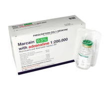 MARCAIN 0.5% ADRENALINE 20ML SDV ATP (48329) BOX/5