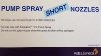 XYLOCAINE SPRAY NOZZLE SHORT 120MM (ASP-1001) BX/50