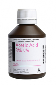 ACETIC ACID SOLUTION 3% 100ML