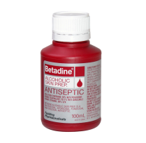 BETADINE 10% ALCOHOL 30%  SKIN PREP 100ML BTL