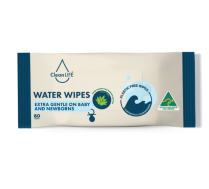 PLASTIC FREE WATER WIPES (CLS00066) SOFT PACK PKT/80