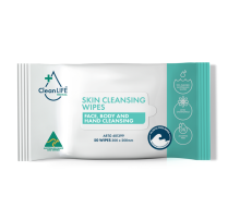 PLASTIC FREE SKIN CLEANSING WIPE 300X200MM (CLM00029) PK50