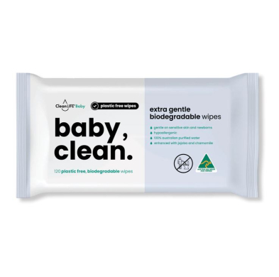CleanLIFE Plastic Free Baby Clean Wipes Commercial Bulk Pack 120 | McFarlane Medical