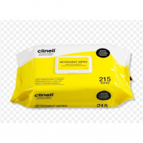CLINELL DETERGENT WIPE FLAT PACK  (CDW215) PK/215