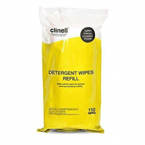 CLINELL DETERGENT WIPES REFILL (CDT110R) PACK/110