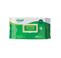 CLINELL UNIVERSAL WIPE BIODEGRADABLE (BCW140PF) PK140