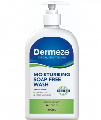 DERMEZE SOAP FREE WASH MOIST 500ML EA