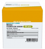 MINIMS FLUORESCEIN SODIUM 2.0%        BOX/20