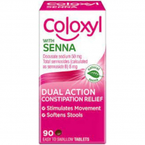 COLOXYL SENNA TAB 50MG/8MG BTL/90