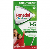 PANADOL CHILD STRAWBERRY 1-5YRS 100ML          BTL