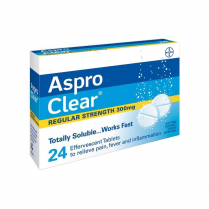 ASPRO CLEAR TABLET 300MG        BOX/24