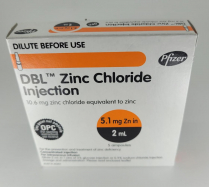 ZINC CHLORIDE INJ 5.1MG/2ML               BOX/5