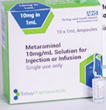 METARAMINOL GH PHARMA AMP 10MG/1ML  BX/5