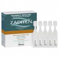 ZADITEN EYE DROPS 0.025% 0.4ML BOX/20