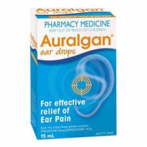 AURALGAN EAR DROPS 15ML BOTTLE           EA