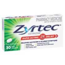 ZYRTEC TABLETS 10MG BOX/30