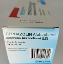 CEPHAZOLIN VIAL 2G ALP      BOX/10