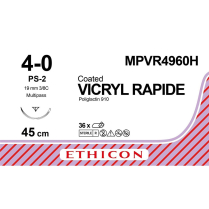 SUTURE VICRYL RAPIDE 4/0 19MM (MPVR4960H) BOX/36